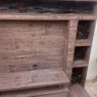 چوب|میز تلویزیون|سراب, |دیوار