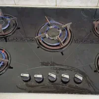 گاز شیشه ای رومیزی ۵ شعله ..کار کرده ..سالم|اجاق گاز و لوازم برقی پخت‌وپز|کلاچای, |دیوار