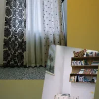 پتو دو نفر و پرده ست با جنس نخ پنبه