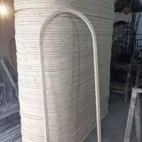 آینه قدی چوبی ساده. دفرمه .پنجره ای. پایه دار|آینه|چهاردانگه (تهران), |دیوار
