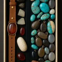 مجموعه ای اززیورآلات دست سازباسنگهااصل