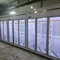 یخچال ایستاده ۳ درب فروشگاهی دوطرف نما