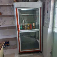 یخچال سوپر مارکت دو درب  دو طرف ویترین