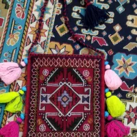 تمچه،گلیم،قالی،فرش|گلیم، جاجیم، گبه|ایذه, |دیوار