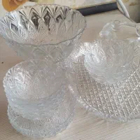 سرویس آجیل خوری کریستال چک  در حد نو7تومانمان