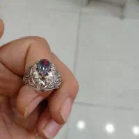 انگشتراوپال جواهری نقره فاخر عطیقه