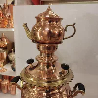 سماور/سماور مسی/همراه سرویس/لوکس/تولیدی کویر مس|قوری، کتری، قهوهساز دستی|یزد, |دیوار