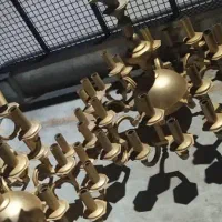 فروش خریدار لوستر برنجی برنزی آبکاری|لوستر و چراغ آویز|پرند, فاز ۳|دیوار