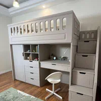 کمد و تخت دو طبقه|تخت و سرویس خواب|کرمان, |دیوار