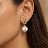 گوشواره ژوپینگ ظریف درخشان و خاص|بدلیجات|مشهد, کوی راد|دیوار