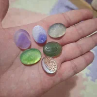 فروش ۶ عدد نگین عقیق خطی تذهیب دست