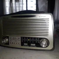 رادیو اسپیکر سنتی بلوتوثی طرح قدیمی چوبی در حد نو|سیستم صوتی خانگی|مشهد, آبکوه|دیوار