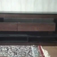 زیر تلویزیونی چوبی