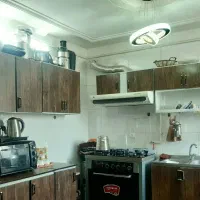 کابینت فلزی با درب چوبی