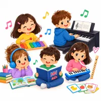 تدریس آنلاین زبان انگلیسی و موسیقی کودک