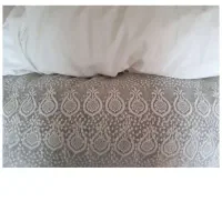 پرده گیپور  رنگ بژ با استر وچوب پرده