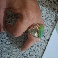 انگشتر عقیق سبز درشت|جواهرات|زرند, |دیوار