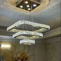 لوستر الماس.کهکشانی مربع گوشه خم.AC light