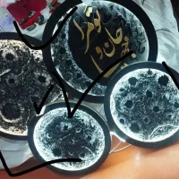 تابلو ماه و ساعت