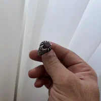 انگشتر نقره عقیق با سنگ سرخ تک چشم|جواهرات|آمل, |دیوار