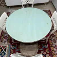 میز نهارخوری آشپزخانه چهارنفره گرد|میز و صندلی غذاخوری|تهران, صادقیه|دیوار