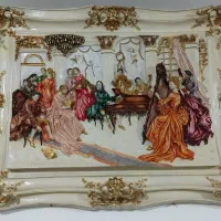 ست ساعت ایستاده وتابلو برجسته ومیز