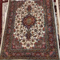 فرش تمام ابریشم وگلفرنگ ریزبافت