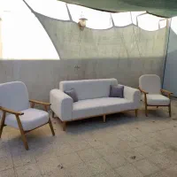 مبل راحتی پنج نفره چوبی  تعمیر تولید