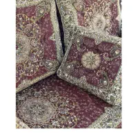 سرویس شاه نشین ورومیزی ترمه|پشتی|فشاپویه, |دیوار