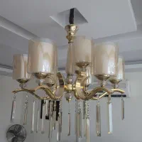 لوستر  ۹ شاخه برنج