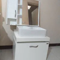 روشویی صفحه کورین و آینه باکس بزرگ جنس خوب