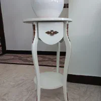 میز تلفن سفید رنگ