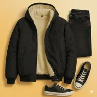 کاپشن خزدار مردانه مدل SoftPeak /تنخور عالی