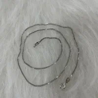 زنجیر طلا سفید ایتالیایی محکم نوی نو