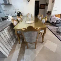 میز ناهار خوری ۸ نفره بدون کوچکترین خراشی|میز و صندلی غذاخوری|تهران, مرزداران|دیوار