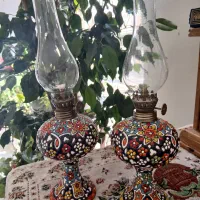دوعدد چراغ کوچک سفالی