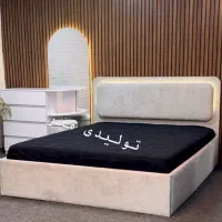 تخت سرویس خواب ترند پارچه تدی تخت دونفره