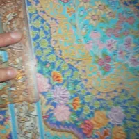قالی ابریشم زرع نیم