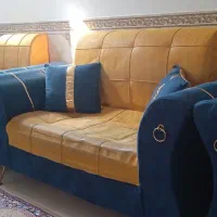 مبل هفت نفره تمیزبدون شکستگی|مبلمان خانگی و میز عسلی|تربت جام, جامرود|دیوار