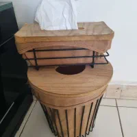 ست دستمال کاغذی و سطل