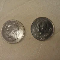 سکه قدیمی شاهی پدر و پسر|کلکسیون سکه، تمبر، اسکناس|پیشوا, |دیوار