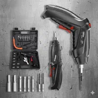 سبک، قوی، ۴۷ پارچ/دریل شارژی مدل GripForce8012|مصالح و تجهیزات ساختمان|بم, |دیوار