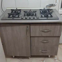کابینت mdfدرجه ۱ به همراه گاز رومیزی استیل درحد نو