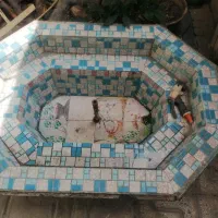 حوض سنتی قدیمی کاشی کاری