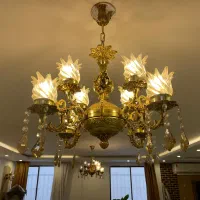 لوستر ۸ شعله ، دیوار کوب ، چراغ آویز سقفی ، مهتابی