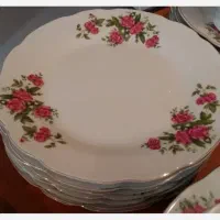 برنج خوری چینی گلسرخی قدیمی