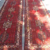 جفت کناره دستباف طرح قرجه اندازه هر کدام 1در3.80|فرش|خوی, |دیوار