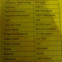 مینی پرژکتور|تلویزیون و پروژکتور|بیرجند, |دیوار