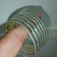 النگو ۶ عدد- گردنبند -گوشواره -انگشتر و زنجیر نقره