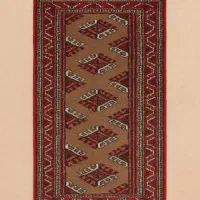 دو تخته قالیچه ترکمن دست باف نو